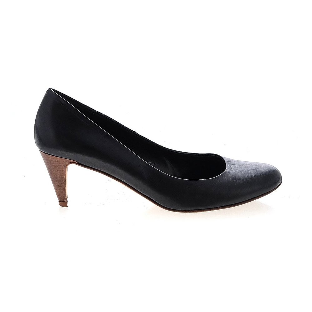 Delman Shoes Solid Black Heels, 8M